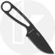 ESEE Knives Tactical Izula IZULA-TG-B - Tactical Gray Drop Point Neck Knife - Black Molded Sheath