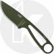 ESEE Knives IZULA-OD Olive Drab Drop Point Neck Knife - Black Molded Sheath