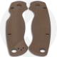 Flytanium Custom G10 Lotus Scales for Spyderco Paramilitary 2 G10 Knife - Earth Brown