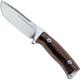 Fox Knives Pro Hunter FX-131 DW Drop Point Fixed Blade Knife Brown Santos Wood Made In Italy