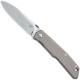 Fox Terzuola Titan FX-525TI Knife Titanium Frame Lock Folder Made In Italy