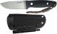 Fox Knives Blackfox BF-710 Vesuvius Bushcraft Knife Alfredo Doricchi Drop Point Fixed Blade Black G10 Made In Italy