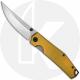 GiantMouse ACE Clyde Knife - Satin Elmax - Brass - Black Hardware