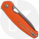 GiantMouse ACE Jagt Knife - Stonewash CPM MagnaCut - Orange G10 - Flipper Folder