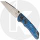 Hogue Deka Manual Folder 24263 - Tumbled 20CV Wharncliffe - G-Mascus Blue Lava G10 - ABLE Lock - USA Made