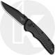 Hogue Deka Manual Folder 24376 Knife - Black Cerakoted MagnaCut Clip Point - Black Polymer - ABLE Lock - USA Made