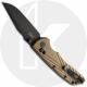 Hogue Deka Manual Folder 24377 Knife - Black Cerakoted MagnaCut Clip Point - FDE Polymer - ABLE Lock - USA Made