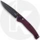 Hogue Mysto (Fire) Manual Folder 24452 Knife - Black Stonewash CPM MagnaCut Clip Point - Redstone Richlite - ABLE Lock - USA Mad