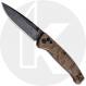 Hogue Mysto (Earth) Manual Folder 24453 Knife - Black Stonewash CPM MagnaCut Clip Point - Browns Point Richlite - ABLE Lock - US