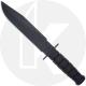 KA-BAR Black Fighter - 1269 - Plain Edge Clip Point - Black Kraton G - USA Made