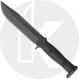 KABAR Slabby 1310 Fixed Blade Knife - Black 1095 Clip Point - Black GFN