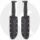 KABAR Slabby 1310 Fixed Blade Knife - Black 1095 Clip Point - Black GFN