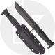 KABAR Slabby 1310 Fixed Blade Knife - Black 1095 Clip Point - Black GFN