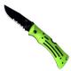 KABAR Zombie Mule Folder, Part Serrated, KA-3059