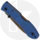 KABAR Dozier D2 Folding Hunter 4062D2 - Value Priced EDC - Dark Tan D2 Drop Point - Blue Zytel - Lock Back Folder