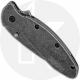 Kershaw Scallion 1620FLBW Knife - Assisted - Black Stonewash 420HC - Black Stonewash Steel - Flipper - USA Made