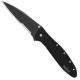 Kershaw Knives Kershaw Black Leek Knife, Part Serrated, KE-1660CKTST