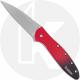 Kershaw Leek 1660GRD Knife - Assisted - MagnaCut Blade - Red/Black Gradient Aluminum - Flipper Folder - USA Made