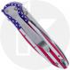 Kershaw Leek 1660USA Knife - Bead Blast Sandvik 14C28N Drop Point - American Flag Aluminum - USA Made