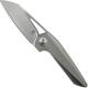 Kizer Theta Ki4514 Elijah Isham EDC Wharncliffe Blade Hidden Flipper Tab Titanium Frame Lock Folder