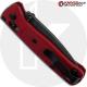 MODIFIED Benchmade Mini Bugout Red Dragon 533 Knife - Acid Stonewash - Rit Dyed Handle - KP Black Thumbstud & Standoffs