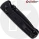 MODIFIED Benchmade Mini Bugout Blackout 533BK-1 Knife - Black Blade - Black Rit Dyed Handle