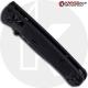 MODIFIED Benchmade Mini Bugout Blackout 533BK-1 Knife - Black Blade - Black Rit Dyed Handle