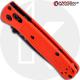 MODIFIED Benchmade Mini Bugout Orange 533BK-1 Knife - Black Blade