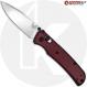 MODIFIED Benchmade Bugout 535 + KP Black Thumbstud & Standoffs + AWT Checker Milling Oxblood Scales