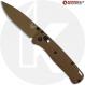 MODIFIED Benchmade Bugout 535FE-05 Knife + Flytanium Crossfade Brown G10 Scales