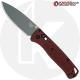 MODIFIED Benchmade Bugout 535GRY-1 Knife - Blood Red Rit Dye Handle