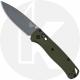 MODIFIED Benchmade Bugout 535GRY-1 Knife + AWT OD Green Aluminum Scales