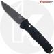 MODIFIED Benchmade Bailout 537GY-03 Knife - Regrind M4 Tanto - Black Anodized Aluminum