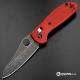 MODIFIED Benchmade Mini Griptilian 555HG - The Red Dragon - Acid Stonewash - Sheepsfoot