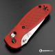 MODIFIED Benchmade Mini Griptilian Knife - Part Serrated - The Red Dragon - Satin