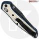 MODIFIED Benchmade 940-2 Osborne Knife - Acid Stonewash - AWT Exclusive Midnight Blue Scales with G10 Inlay