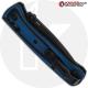 MODIFIED Benchmade Mini Bugout 533BK Knife + KP Contoured Black / Cobalt Blue G10 Scales