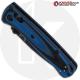 MODIFIED Benchmade Mini Bugout 533BK Knife + KP Contoured Black / Cobalt Blue G10 Scales