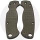 KP Custom Micarta Scales for Spyderco Para Military 2 Knife - Brown Linen