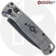 KP Custom Titanium Scales for Benchmade Bugout Knife - Stonewash Finish - Warthog Engraved