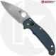 MODIFIED Spyderco Manix 2 LW 15V Knife + AWT Exclusive Midnight Blue Scales - Aggressive Milling