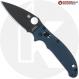 MODIFIED Spyderco Manix 2 Salt DLC MagnaCut Knife + AWT Exclusive Midnight Blue Scales - Aggressive Milling