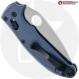 MODIFIED Spyderco Manix 2 Salt Satin MagnaCut Knife + AWT Exclusive Midnight Blue Scales - Aggressive Milling