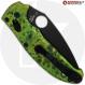 MODIFIED Spyderco Manix 2 Knife with Black DLC Blade + AWT Custom Anodized Scales + Light Spring Kit