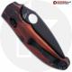 MODIFIED Spyderco Manix 2 Knife with Black DLC Blade + AWT Custom Anodized Scales + Light Spring Kit
