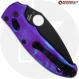 MODIFIED Spyderco Manix 2 Knife with Black DLC Blade + AWT Custom Anodized Scales + Light Spring Kit - 2