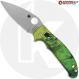 MODIFIED Spyderco Manix 2 Knife with Satin Blade + AWT Custom Anodized Scales + Light Spring Kit