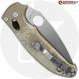 MODIFIED Spyderco Manix 2 Knife with Satin Blade + AWT Custom Anodized Scales + Light Spring Kit