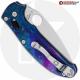 MODIFIED Spyderco Manix 2 Knife with Satin Blade + AWT Custom Anodized Scales + Light Spring Kit