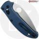 MODIFIED Spyderco Manix 2 LW Salt MagnaCut Knife + AWT Exclusive Midnight Blue Scales - Aggressive Milling
